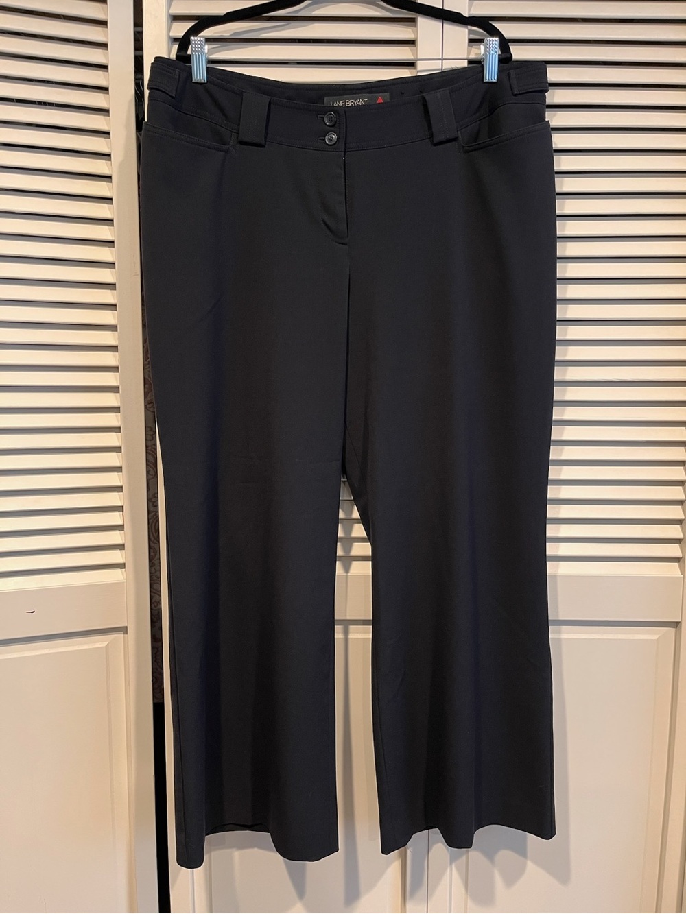 Lane Bryant Black Wide-Leg Ponte Pants